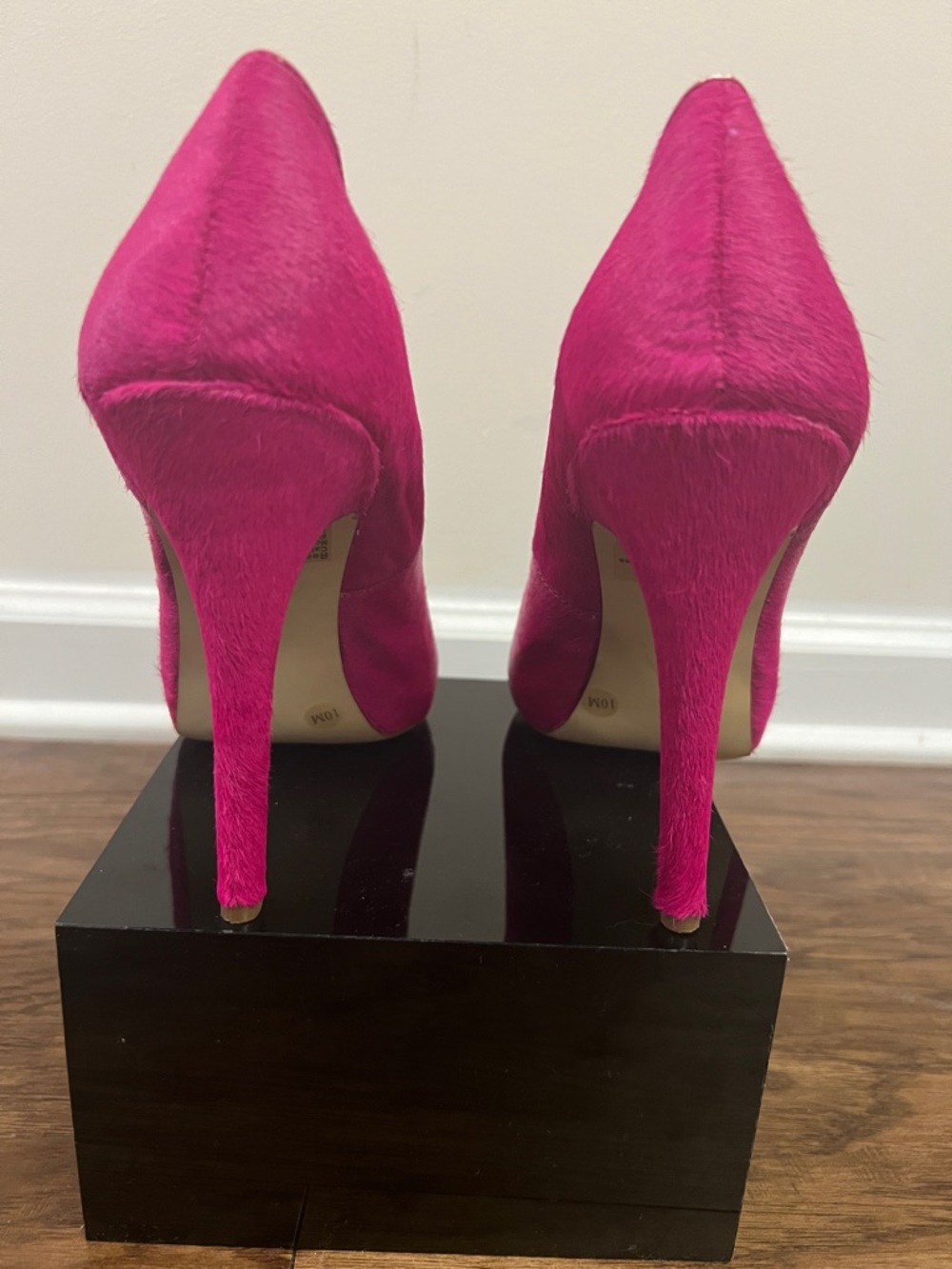 INC International Concepts Hot Pink Calf Fur Platform Stiletto Pumps - Picture 6 of 11